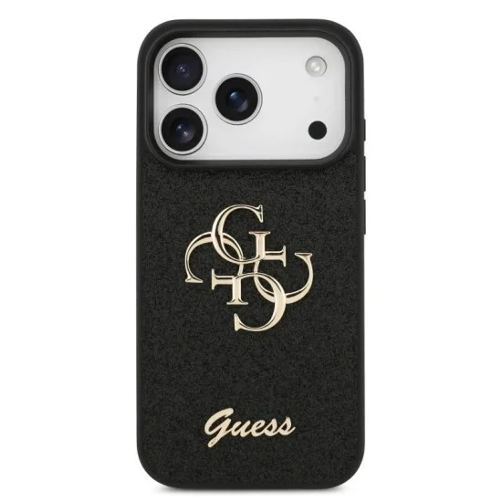 Guess Iphone 17 Pro Max Case With A Cutout And Stylish Metal Logo - Black